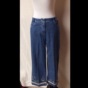 Christopher & Banks embroidered jeans!